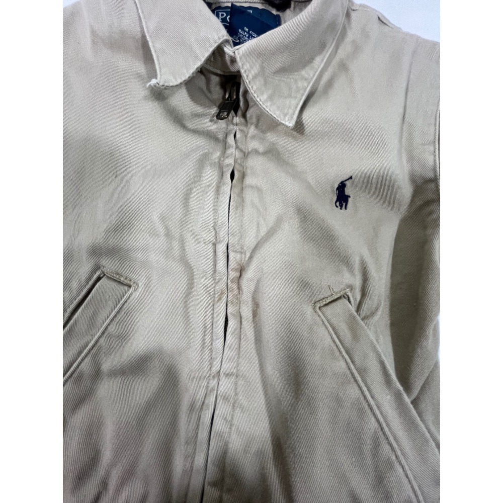 Polo Ralph Lauren Kids Toddler Khaki Twill Jacket Embroidered Pony Sz 12 Months - Picture 8 of 8